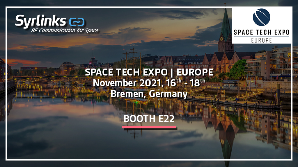 Syrlinks's tweet image. Syrlinks team will be delighted to meet you again at the Space Tech Expo in Bremen🌏🛰🚀🤝
#spacetechexpo2021 #spaceindustry #spacetech #smallsats #satellites #newspace #radiocommunication