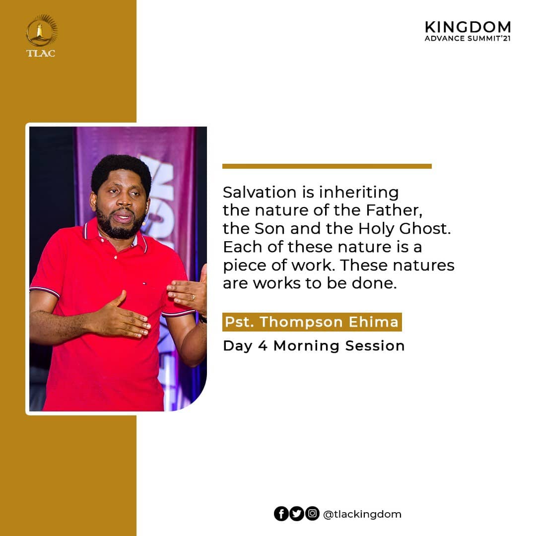 tlackingdom's tweet photo. Excerpts from Pastor Thompson Ehima's Ministration at the recently concluded Kingdom Advance Summit.
#Day4am
#TLAC
#KAS21
#pstthompsonehima https://t.co/b4e5FGb3Tb