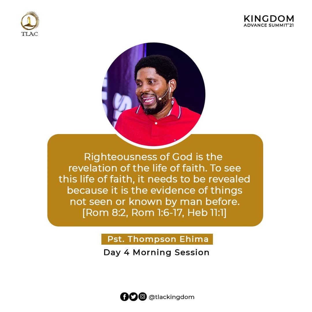 tlackingdom's tweet photo. Excerpts from Pastor Thompson Ehima's Ministration at the recently concluded Kingdom Advance Summit.
#Day4am
#TLAC
#KAS21
#pstthompsonehima https://t.co/b4e5FGb3Tb