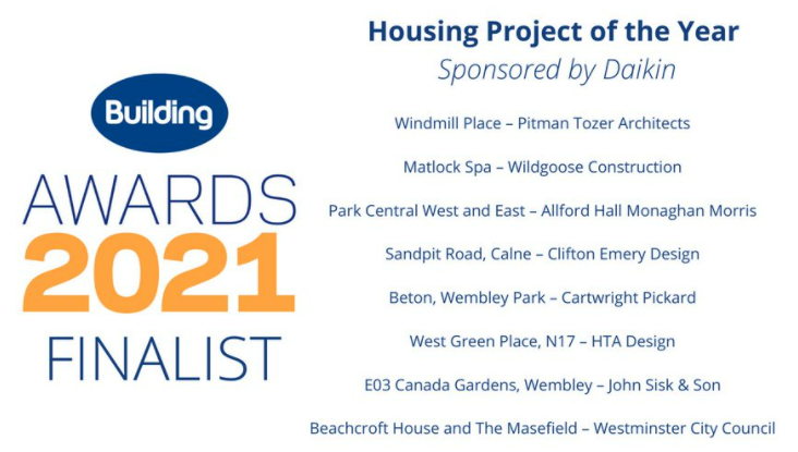 Fingers and toes crossed for our #BuildingAwards 2021 Housing Project of the Year finalists, sponsored by <a href="/Daikinuk/">Daikin UK</a> >> <a href="/PitmanTozer/">Pitman Tozer Architects</a>, <a href="/Wildgoose1896/">Wildgoose</a>, <a href="/AHMMArchitects/">AHMM</a>, <a href="/CliftonEmery/">CliftonEmerydesign</a>,  <a href="/CartPickArch/">Cartwright Pickard</a>, <a href="/HTADesignLLP/">HTA Design LLP</a>, <a href="/JohnSiskandSon/">John Sisk & Son</a> &amp; <a href="/CityWestminster/">Westminster City Council</a> building-awards.com/2021-shortlist/