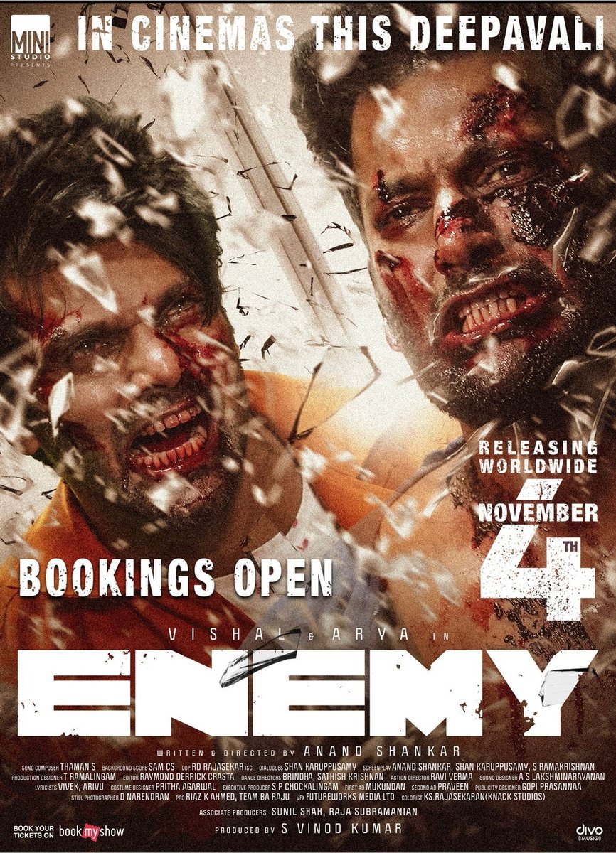 Gobi_Cinemas's tweet photo. #Enemy playing screens list in #ErodeDistrict so far
#EnemyDeepavali
1. Puliampatti - Sri Devi
2. Sathy - Veeras
3. Gobi - Zeon
4. Perundurai - Cosmo & Murugan
5. Erode - Anna, Devi Abhirami & Maharaja
@zeoncinemas #enemyfromdeepavali
@vinod_offl @arya_offl @VishalKOfficial https://t.co/OUzDFM6Bt2
