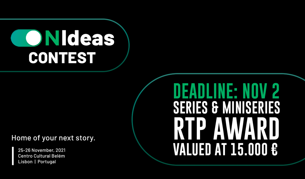 OnSeries_'s tweet photo. ⏰Today´s the last day to send your series projects! If yours is a selected finalist at #ONIdeas Contest you will be pitching it during #ONSeriesLx and will be eligible for the @rtppt Award. Do not miss this unique chance! All the info 👉 https://t.co/zsdHfu7mDm https://t.co/i7FMUIFy0v
