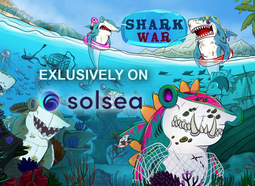 🔥We are pleased to inform you that the secondary sales of SHARK WAR NFT's will be exclusively on <a href="/SolSeaNFT/">SolSea</a> 🔥

solsea.io/collection/617…
