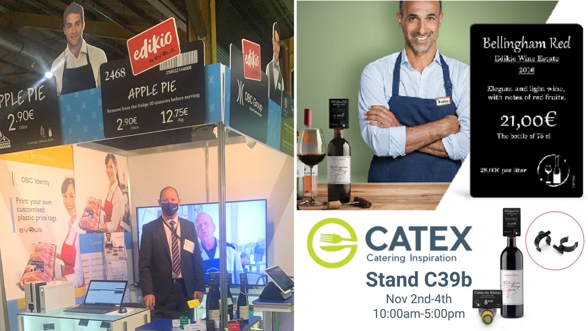 dbcgroup's tweet image. We are very excited to be back at @catexexhibition today &amp;amp; look forward to meeting you all at stand C39b. Make sure to stop by, we&apos;d love show you the new bottle neck price tag holder by @EdikiobyEvolis! Visit: hubs.li/H0-r-9j0 #pricingsolutions #catex2021 #edikiopricetag