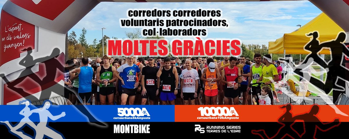 Corredors, corredores, voluntaris, patrocinadors i col·laboradors, MOLTES GRÀCIES per fer possible la 10a Cursa Urbana d'Amposta

#Amposta #TerresdelEbre #runningSeriesEbre #running #cursa10k #cursa5k #10k #5k