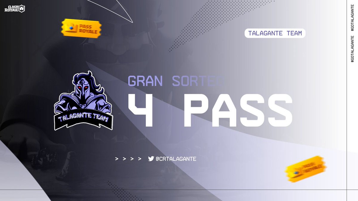 Temporada 29

🎁 Sorteo de 4 Pass Royale ⚠️🎁

Requisitos ✅ 

1️⃣ Seguir a <a href="/CrTalagante/">Talagante Team</a> 
2️⃣ Seguir a <a href="/harryy177/">HARRY♠️</a> 
3️⃣ Seguir a <a href="/MkSamuel_CR/">⚡MkSamuel⚡</a> 
4️⃣ Mencionar a 2 amigos
5️⃣ Dar Fav ❤️ y Rt

‼️ TERMINA EL 7 DE NOVIEMBRE ‼️