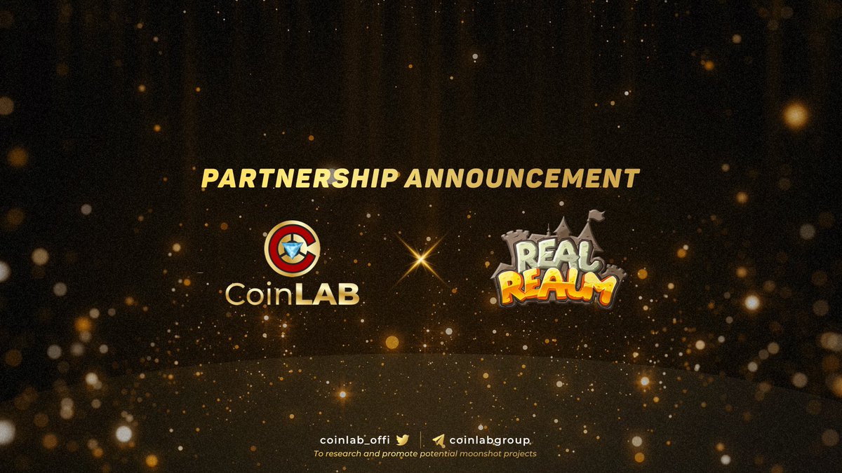 CoinLAB_Offi's tweet photo. @CoinLAB_Offi is proud to announce our partnership with @RealRealmGame - a strategic #GameFi project backed by great ventures include @KardiaVC #VNDC #OneBit, a few to name.
Under this partnership, #CoinLAB will do marketing support and bring $REAL recognition to the next level. https://t.co/GyjDjUskou