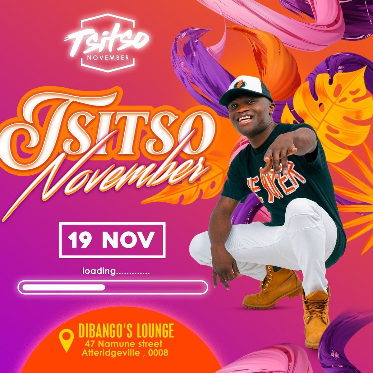 TsitsoNovember's tweet photo. 4th Annual Tsitso November 2021
📅 19/11/2021
📍Dibango's Lounge 

More info loading.... https://t.co/ZN2mITCS9F