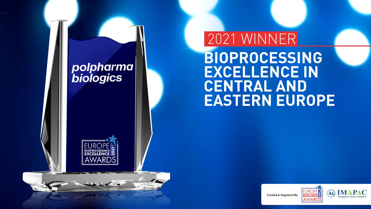 Congratulations to the team for winning the 2021 Bioprocessing Excellence Award for Central and Eastern Europe. 

The award acknowledges Polpharma Biologics' excellence in optimising processes for biosimilars that reduce downstream costs without impacting quality.