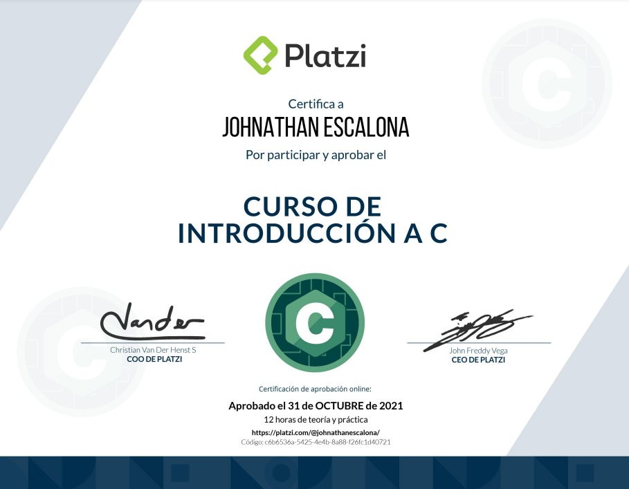 EscalonaMJR's tweet image. @platzi @CelisMX #NUNCAPARESDEAPRENDER #Cdeveloper #developerC #C