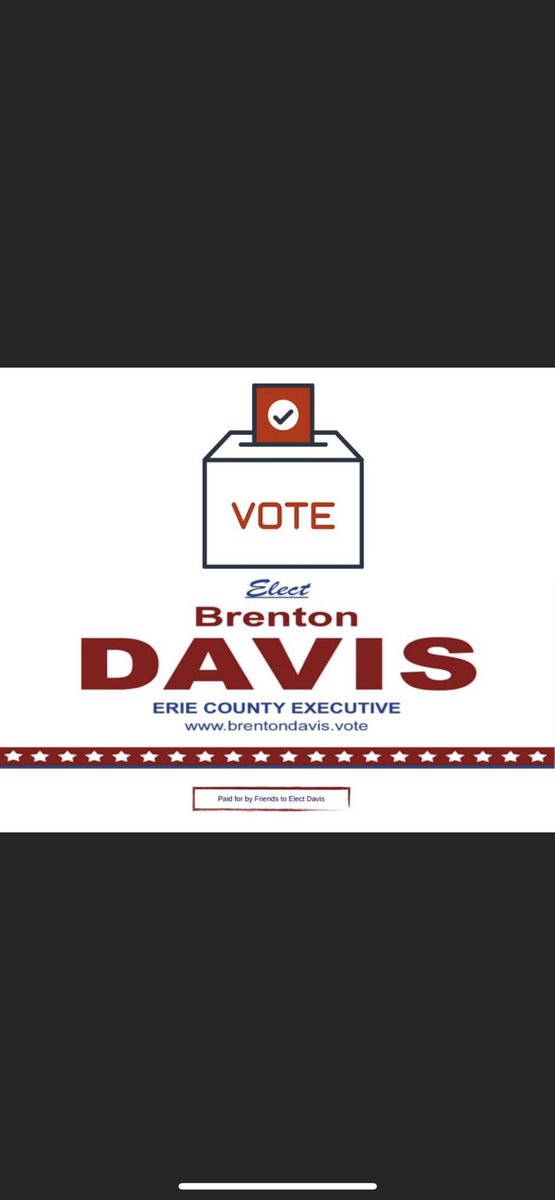 davisforerie's tweet photo. If you want to see a leader take action and hit the ground running on Day 1 in office, then please, vote for me - Brenton Davis.  Thank you! https://t.co/UepMGjd3An