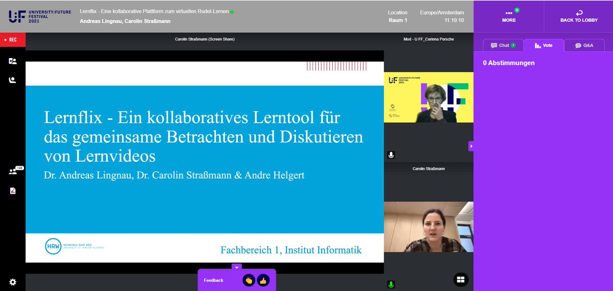 HSD_Paderborn's tweet image. #UFFestival #digitalturn 
Was ist Lernflix? Und was kann es?
#Semesterhack-Gewinnerprojekt Lernflix