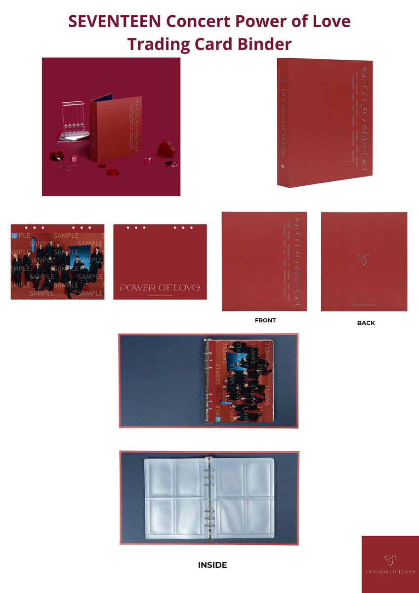 SEVENTEEN セブチ　トレカ　バインダー　Power of love 集合 SEVENTEEN CONCERT <POWER OF LOVE> Trading Card Binder