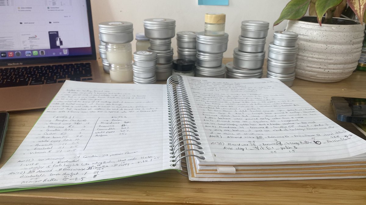 NouFiLosophy's tweet image. Experimenting with Almond wax went overboard .. the second formula was great but I had to do 29 more just to make sure .. meanwhile I noticed that almond wax thinks it’s butter and likes to be treated at such #LabDiary