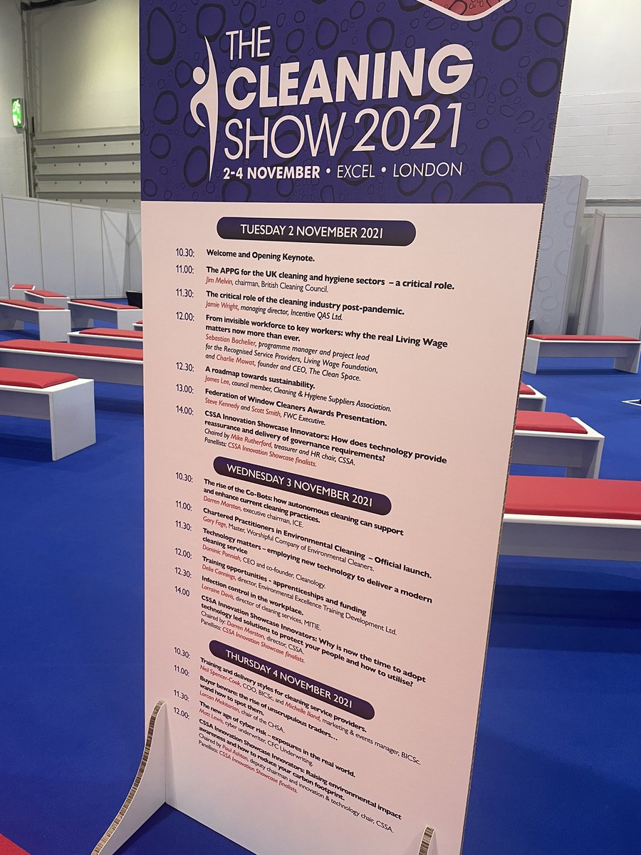 TheCleaningShow's tweet photo. The Cleaning Show day 1 conference programme βοΈ kicking off at 10.30am https://t.co/5wuJptCZox