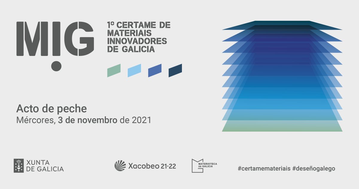 ⏰ Menos de 24 horas para o acto final do I Certame de Materiais Innovadores de Galicia.

Descubre cales son os seleccionados asistindo en streaming.
👇🏽
🔗 bit.ly/actocertamemat…

#certamemateriais #materiotecadegalicia #materiaisinnovadores #deseñogalego #innovacióngalega