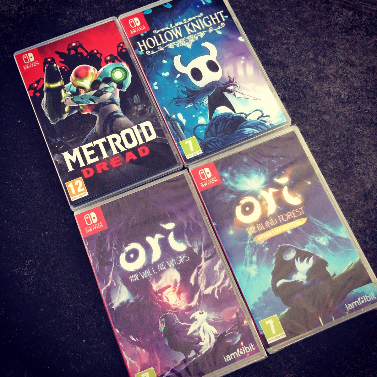 Cornyzuka's tweet photo. Les Metroidvania 👌
Vivement #CastlevaniaAdvancedCollection et #RecordOfLodoss Deedlit in Wonder Labyrinth en boîte !
#MetroidDread #HollowKnight #oriandtheblindforest #oriandthewillofthewisps #NintendoSwitch https://t.co/T7SbZh091A