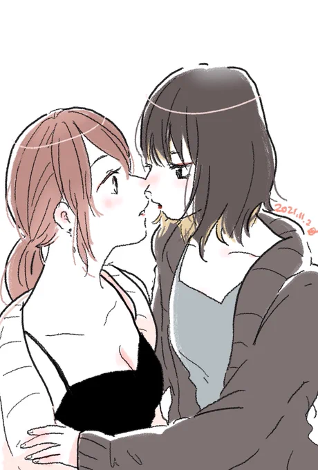 (ヤバい、いますぐ押し倒したい。) #落書き 