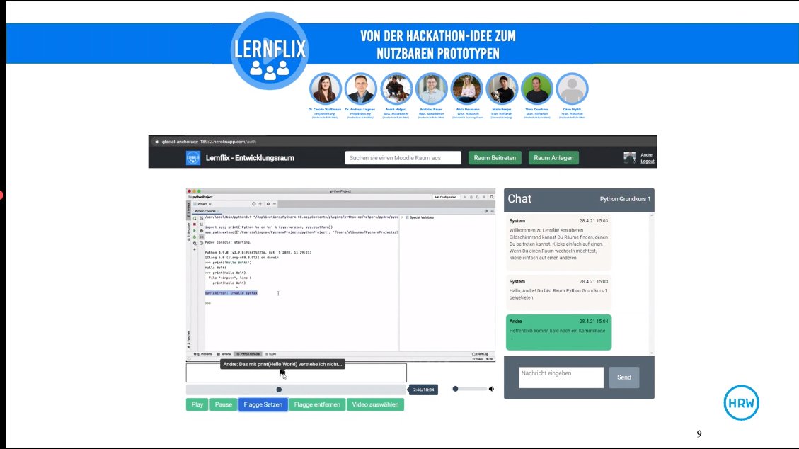 HSD_Paderborn's tweet image. #UFFestival #digitalturn 
Was ist Lernflix? Und was kann es?
#Semesterhack-Gewinnerprojekt Lernflix