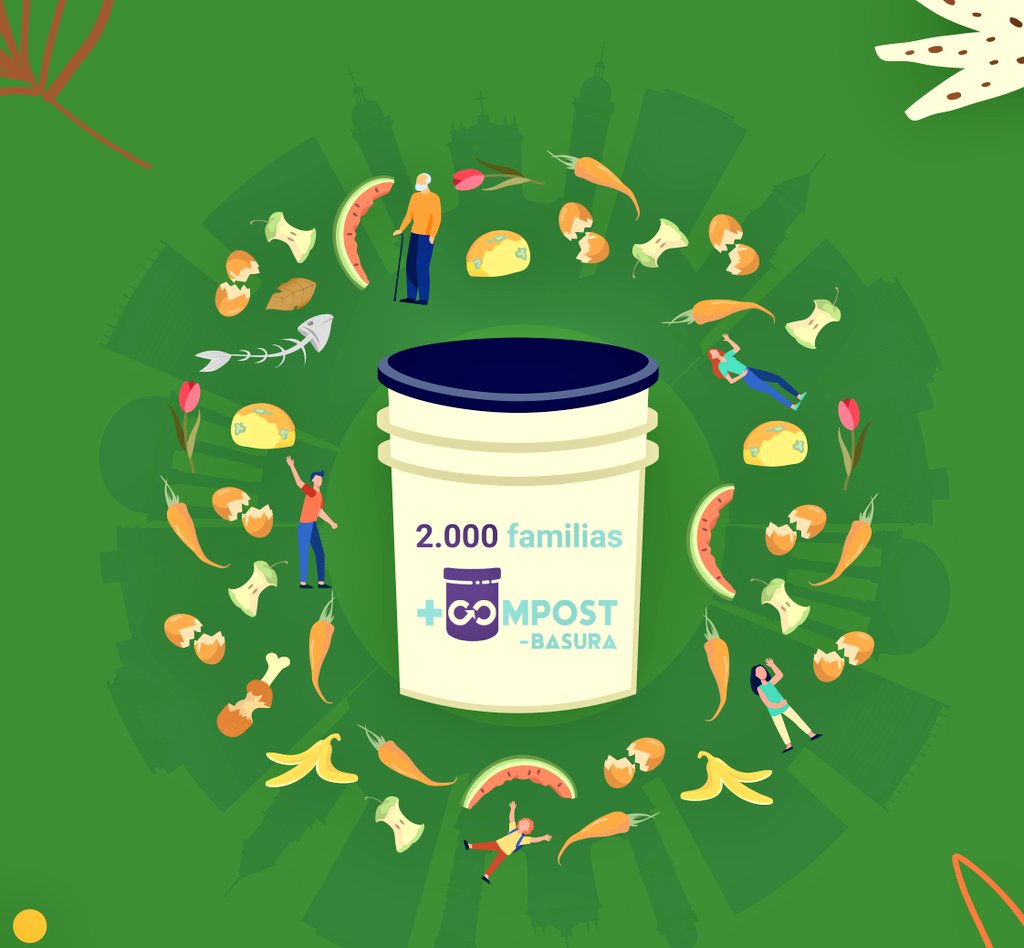 MasCompost's tweet photo. Seguimos creciendo🚀 inicia #Noviembre2021 y ya somos el 0,1% de los hogares de la ciudad que le apuestan al #compostaje. Y !vamos por más¡ Queremos hacer de toda #Bogota #MasCompost y menos basura. #COP26Glasgow https://t.co/CyZlph11qs