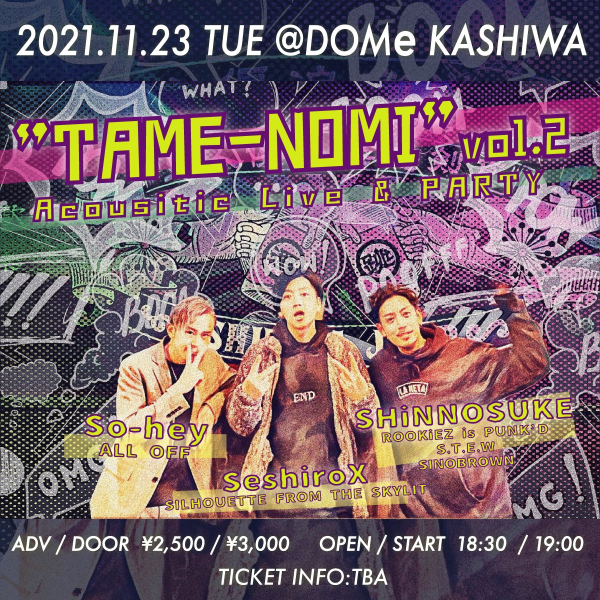 alloffsohei's tweet photo. 久しぶりに親友2人と歌います。よろしければ、是非。

11.23(祝) 柏DOMe

18:30 open / 19:00 start https://t.co/Zu9HmhJLNS