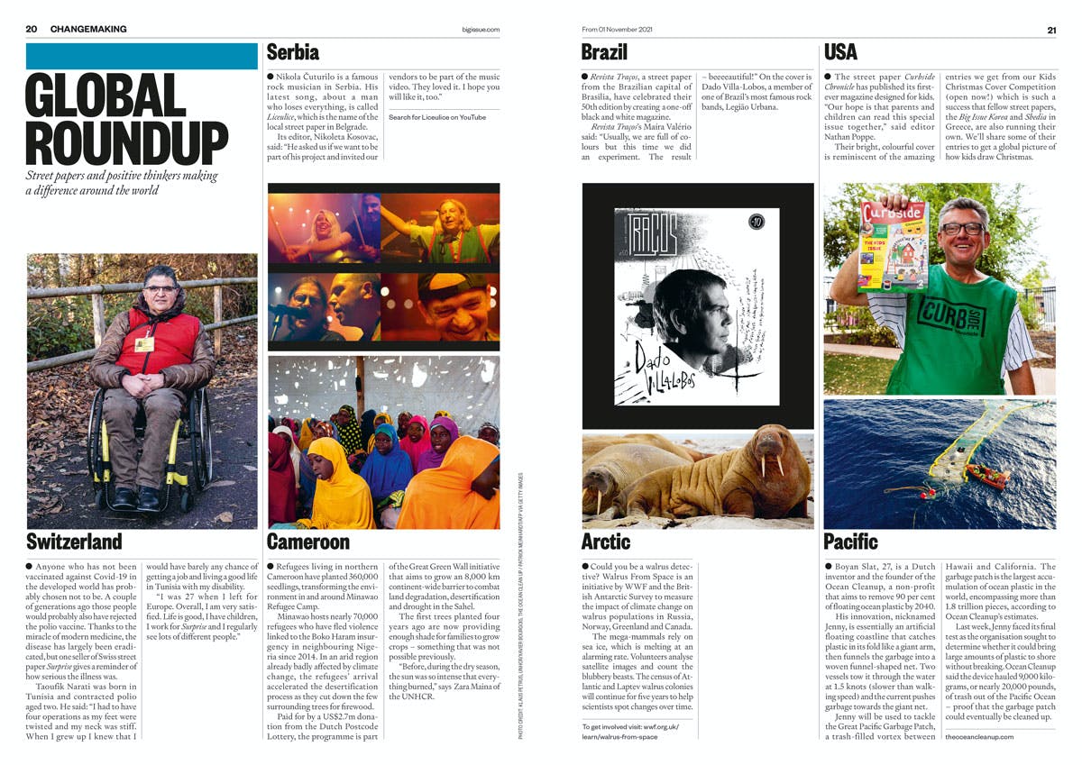 CreativeReview's tweet image. .@pentagram’s Matt Willey is behind the bold redesign for Big Issue's 30th anniversary, which aims to make the magazine instantly recognisable on the streets bit.ly/3BCj5Os