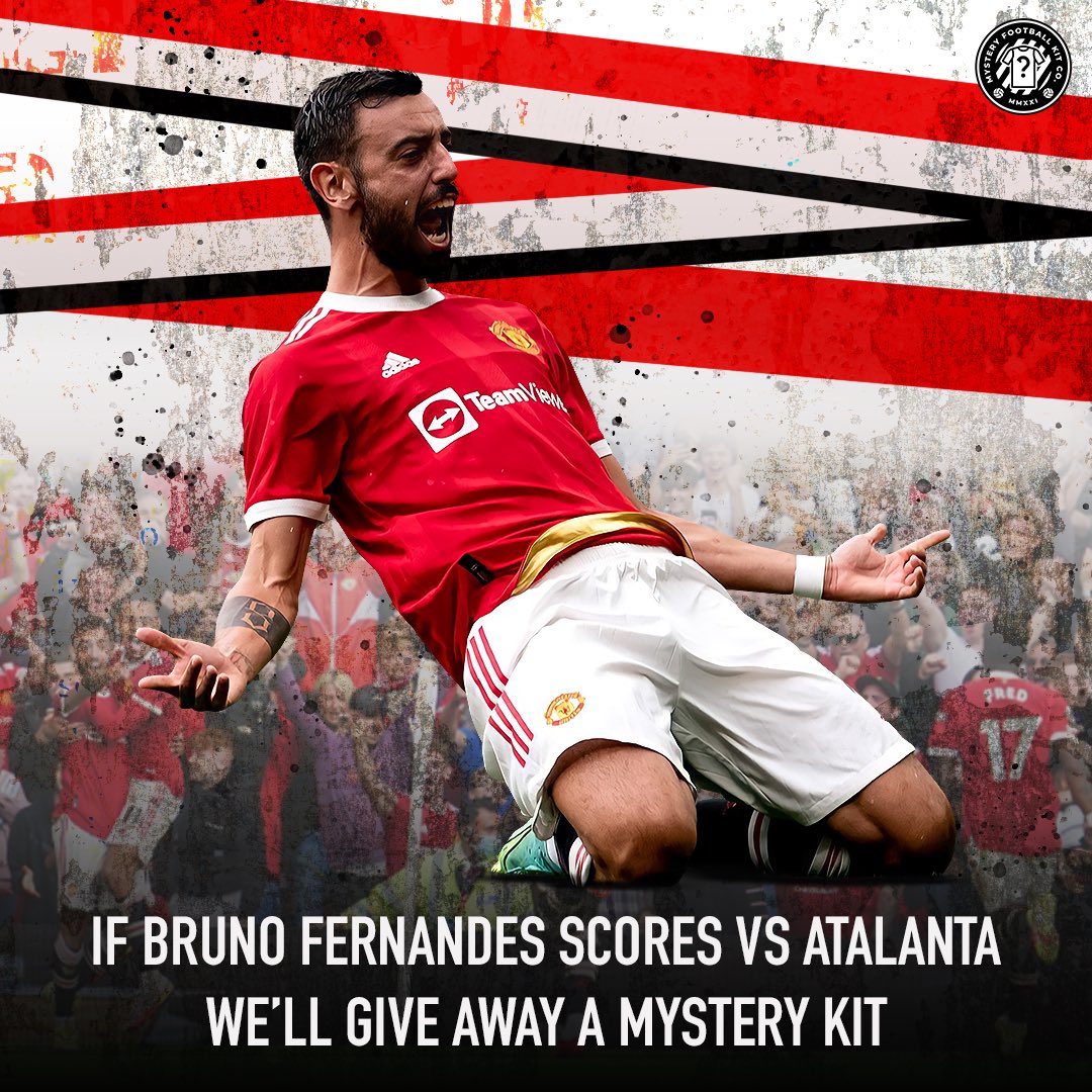 If Bruno Fernandes scores anytime VS Atalanta we’ll give away a mystery football kit 👕⚽️

1️⃣Follow @mysteryfootballkitco

2️⃣Tag someone✅

Good luck!🤞

Winner announced tomorrow at 11am (U.K.) ⏰