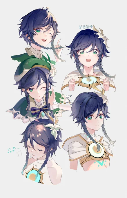 #原神 #venti #ウェンティ #FANART 

🍏ウェンティ印象絵🍏 