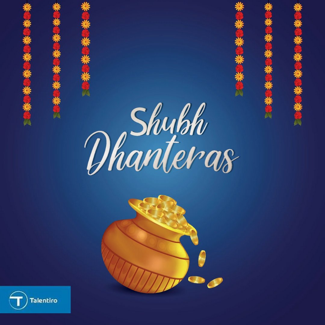 talentiro's tweet photo. Talentiro wishing you all Shubh Dhanteras !!

#dhantrayodashi #dhanvantari #Dhanteras2021 #festivalsofindia https://t.co/sfZLaJ0Q4H