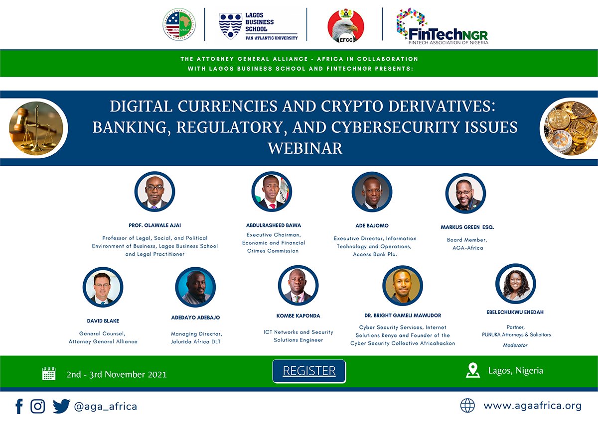 Jelurida's tweet photo. Starting today!
📌 Digital Currencies &amp; #Crypto Derivatives Webinar
@bajodayo is one of the panellists discussing banking, regulatory &amp; #CyberSecurity issues.
📅 02-03.11.2021
Register here 👉 https://t.co/3lQmy01rz7
@JeluridaAfrica https://t.co/3xjoqz8bCy