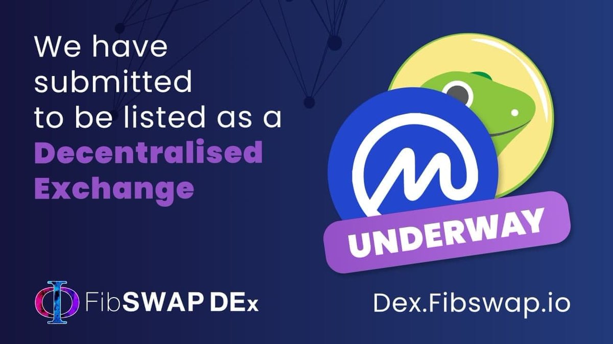 FibSwap's tweet photo. We have submitted to be listed as a DEX on CMC and Coin Gecko! 🎉

This is another huge step to reach mass adoption in the crypto space and bring more volume to the DEX

Swap now 👉https://t.co/NvNgLTV97K

#fantom #BSC #ERC20 #fibswap #DeFi #Polygon #DEX #interoperability https://t.co/7tWDBuQSHD