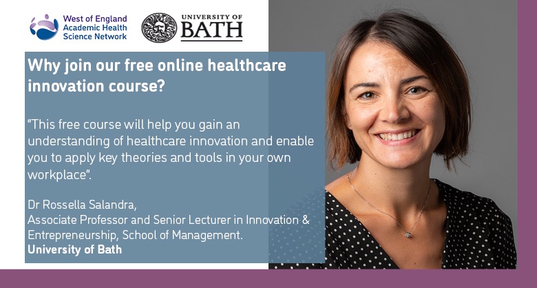 Want to learn more about innovation in healthcare? 🏥 

Our <a href="/BathSofM/">University of Bath School of Management</a> Centre for Healthcare Innovation and Improvement have teamed up with @WEAHSN to deliver a free online course to help health practitioners at work.

Find out more &amp; sign up to the #MOOC: bit.ly/3nE7h9M