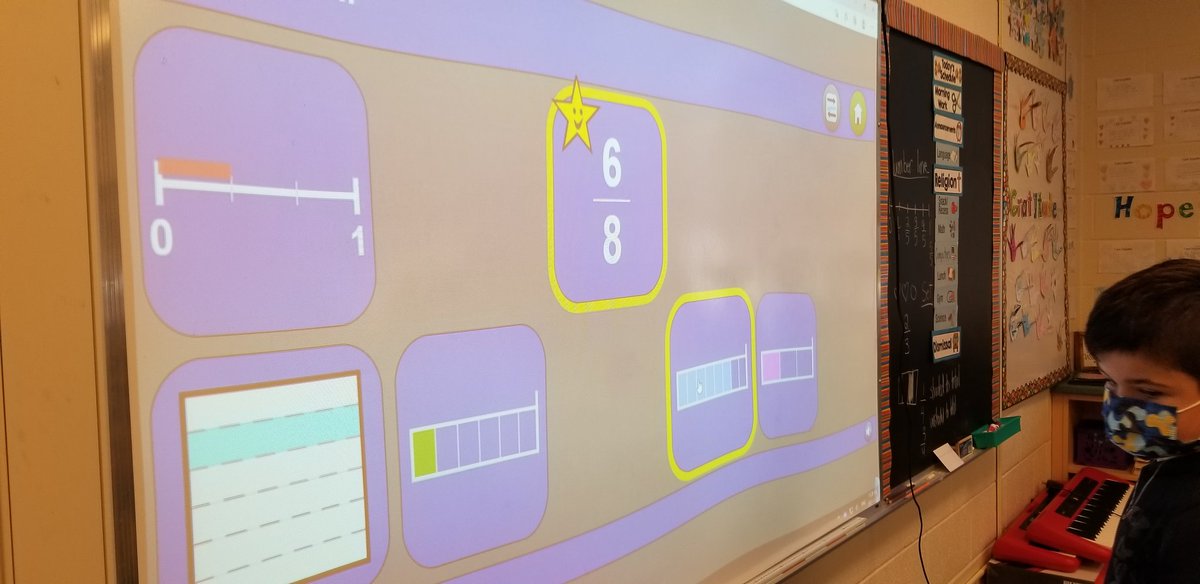Harrison45Ali's tweet photo. @ONmathies Grade 4 students @hfcatholic loved playing the Fractions Representation Match game yesterday as well as using the fractions strips learning tool to model and represent fractions :) https://t.co/H15TlMf8ye