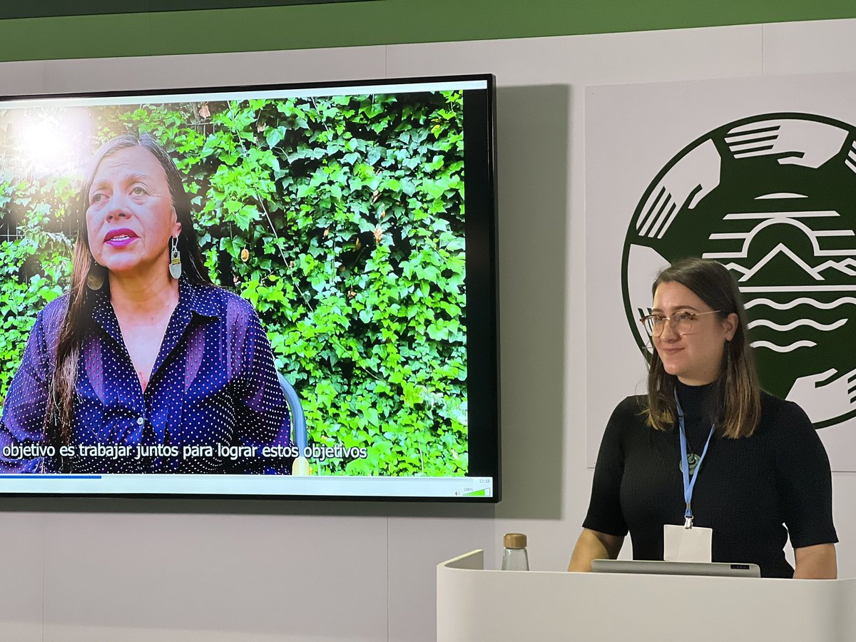jgboberg's tweet photo. First ever side event on disability at COP happening now at the Indigenous peoples pavilion!
MsMaría Soledad Cisternas Reyes and
@keraoregan on stage !
#COP26
#SustainedAbility https://t.co/6DPQvTOrjF