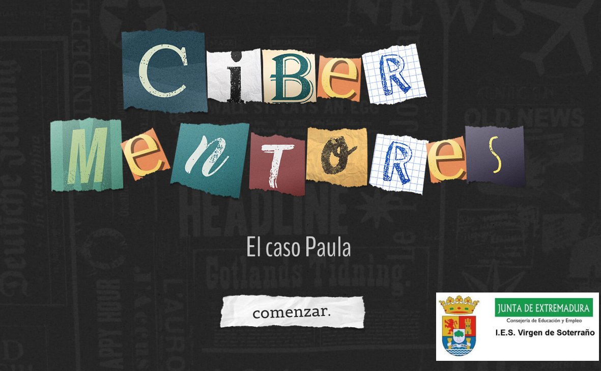 Actividades de los alumnos💻 CIBERMENTORES de 4º ESO del <a href="/IESVirgenSote/">IES Virgen del Soterraño</a> (IES Virgen del Soterraño) @DavidMn56067178 
¡No te pierdas el Escape Room! 
Paula ha sido blanco de un ciberataque y ha perdido el control de todos sus dispositivos…
▶️cutt.ly/FRH4YJ1
#foronativos