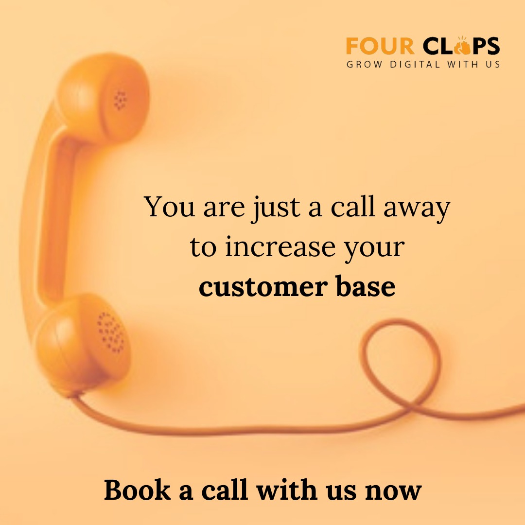 Fourclaps2's tweet image. You are just a call away to increase your customer base

Book a call with us now

#fourclpas #growyourbusiness
#digitalmarketing #digitalmarketingtips #digitalmarketingstrategy #digitalmarketingconsultant #digitalmarketingexpert #digitalmarketingservices #digitalmarketinglife