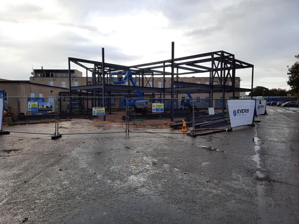 Steel work nearing completion on our new art block. This development will be accompanied by aesthetic and safety enhancements to our main entrance.