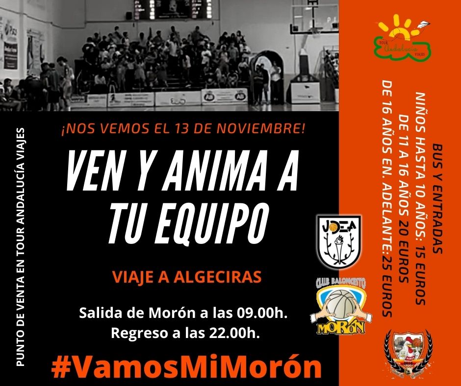 🏀VIAJA CON TU EQUIPO🏀

Hagamos que nuestro equipo sienta que juega en casa.🙌🙌
 
Reserva tu plaza en <a href="/TourAndaluciaV/">Tour Andalucía Viajes</a> 🚌🚌

Más información: ⬇️⬇️

🟢🟠🟢🟠⚪️🟠
#VamosMiMoron #LlenarelAlameda