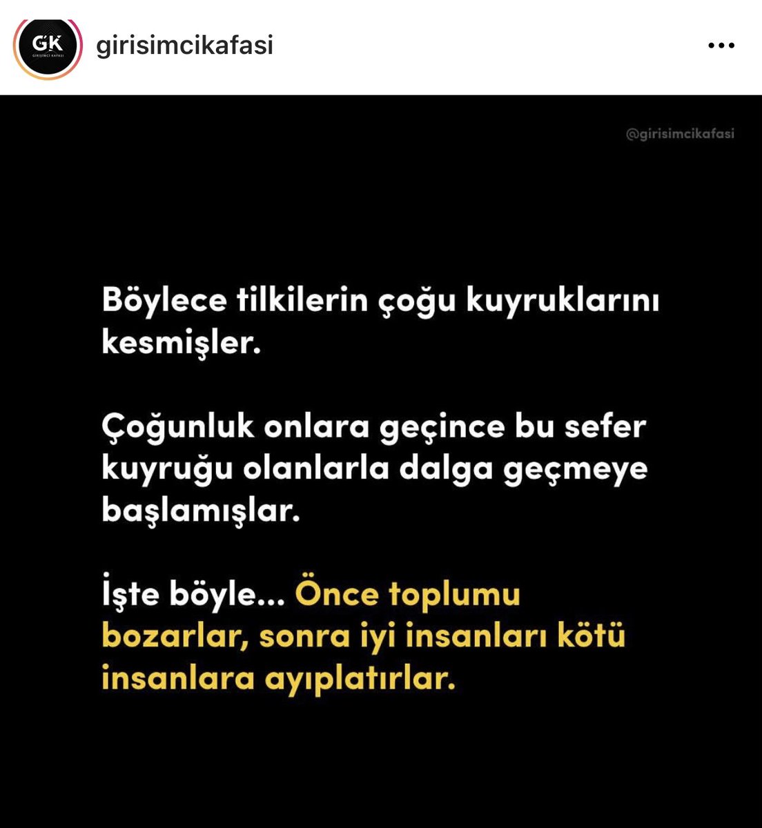 Dünyanın geldiği. Aynen böyle sırasıyla okursanız hak vereceksiniz.