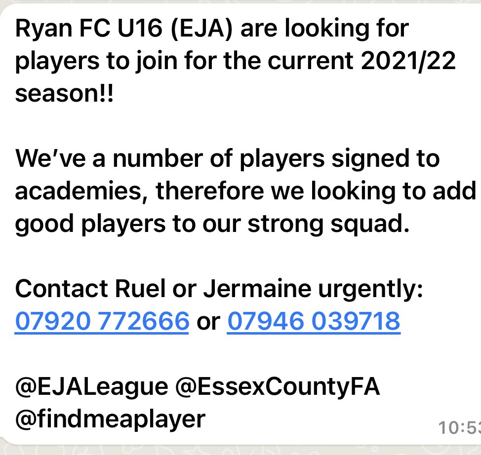 Ryan FC Official tweet media