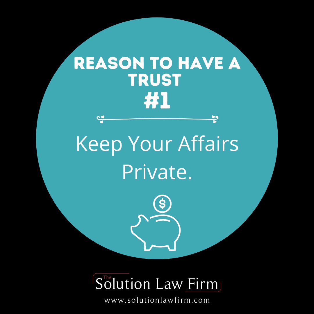 solutionlawfirm's tweet photo. Reason to have a Trust #1- Keep Things Private.
If you have minor children, you need to create a trust in order to leave your assets to them since minors cannot inherit directly.
Call us now!
561-500-7658
#estateplanning #wellingtonflorida #solutionlawfirm #willsandtrusts https://t.co/VSBXyrcJ9y