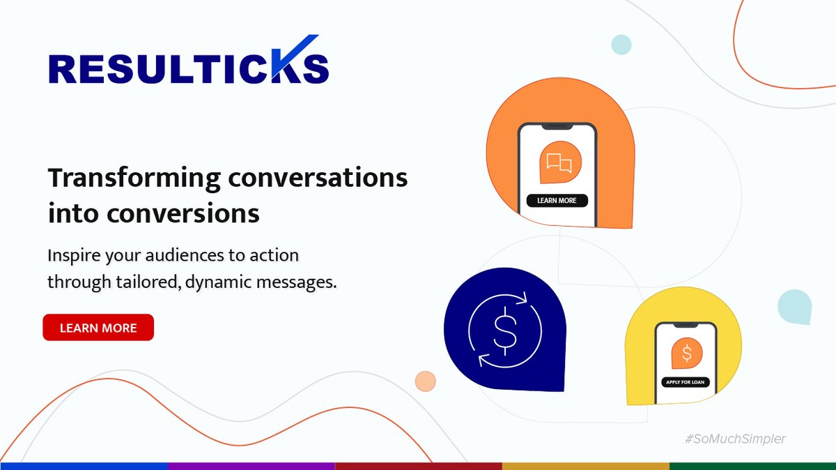 Resulticks's tweet photo. Grow your business effectively with Metricks and its unique Smart Duo technology. Track end-to-end customer journeys and recommend the next-best options to your audience to trigger real-time interactions. Get a demo now: https://t.co/V180L6YCGp
#SoMuchSimpler #SMSMarketing #SMS https://t.co/rwKdpdNaMC