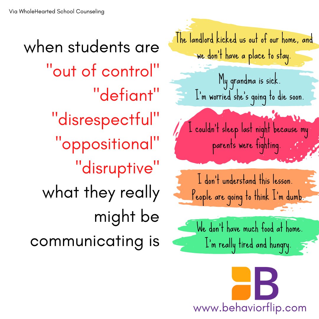 Seek to understand what the behavior is communicating - 💬 
🌐 behaviorflip.com 
#behaviorflip #seektounderstand #restorativepractices