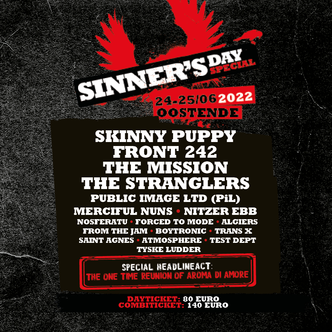 Dear Sinners

Thank you all for waving with us and making this a marvellous edition! 

We hope to see you next year at Sinner’s Day (special)!

Tickets &amp; info: sinnersday.com 
🦇

#sinnersday #SD22 #SDS22 #tickets #newwave #gothic #festival