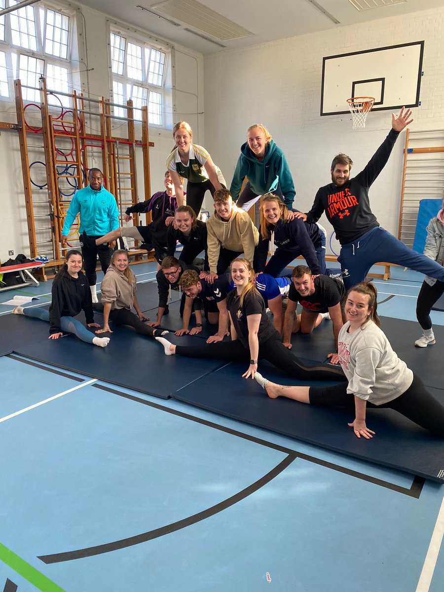 pe_pgce2022's tweet photo. We had loads of fun yesterday during our gymnastics course - we even managed to showcase some of our group balances! Many thanks to @BritGymnastics for the great course https://t.co/Ky7XYgBhmv