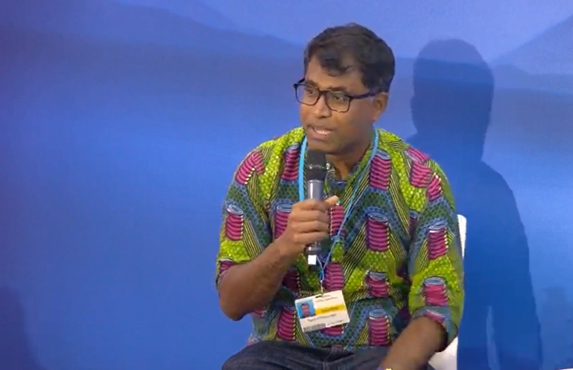 OxfamScotland's tweet photo. 'The voices of the people being most dramatically affected by climate breakdown are hardly ever heard. If we get it wrong on participation, then we will get it wrong on climate action' @dhnnjyn at the @ScotGovNetZero &amp; @sccscot #GlasgowClimateDialogues event #COP26 https://t.co/UYYDH28G0i