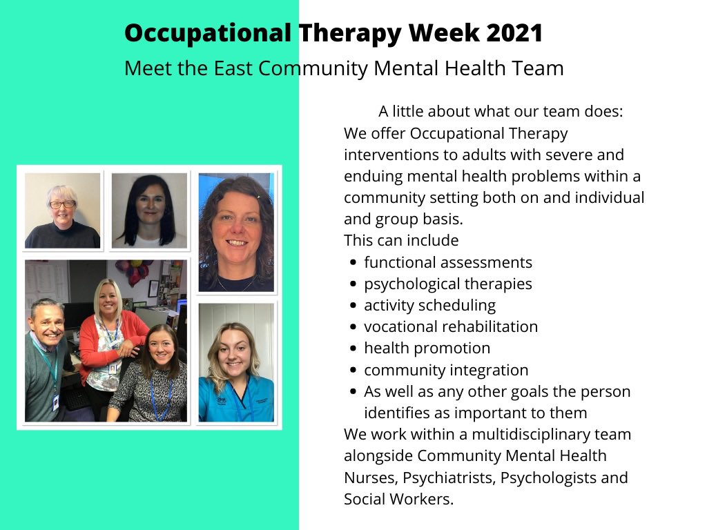 Connie Murray (@connieahpmurray) on Twitter photo Introducing the Community Mental Health Team #OTweek2021 <a href="/lkerrOTahp/">Lindsay Kerr</a> <a href="/eastayrshireOT/">East Ayrshire OT</a> Introducing the Community Mental Health Team #OTweek2021 <a href="/lkerrOTahp/">Lindsay Kerr</a> <a href="/eastayrshireOT/">East Ayrshire OT</a>