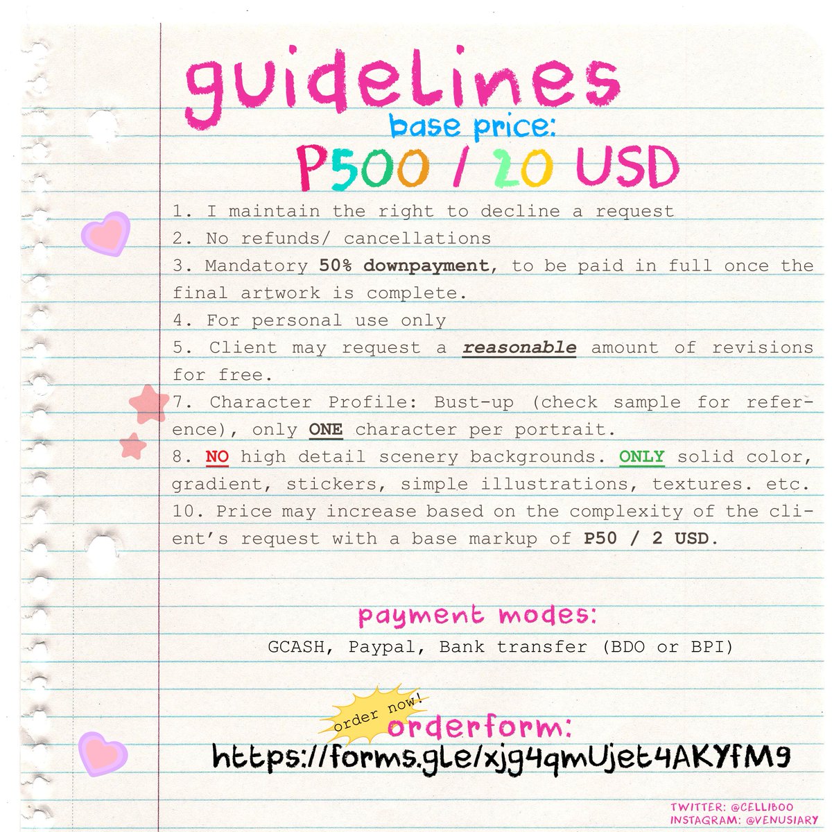 cellodoll's tweet photo. hellow my comms for cute lil portraits are open again!🌸 see the terms below~

order now using this link: https://t.co/IO4ZnRIxbH

feel free to message me for any further inquires. Likes and RTs are deeply appreciated !♡ ～('▽^人) https://t.co/idJ7aBKZ7A