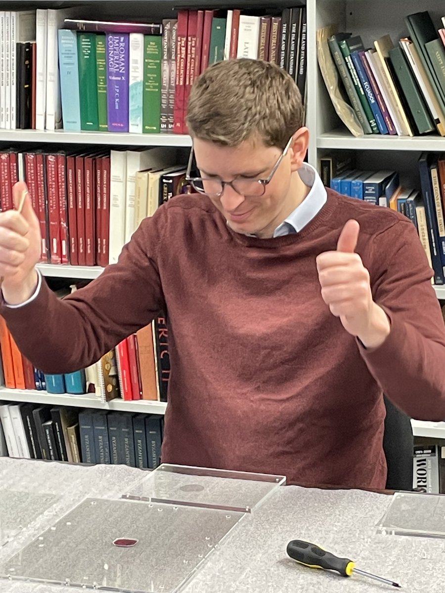 ArmourSystems's tweet photo. One week ago today we were at @stanleygibbons putting the 1c Magenta stamp into its forever home. The stamp fitted perfectly as it was 3D scanned the week before. #stamp #stamps #philately #mount #objectmount https://t.co/FKjqRpxJtU