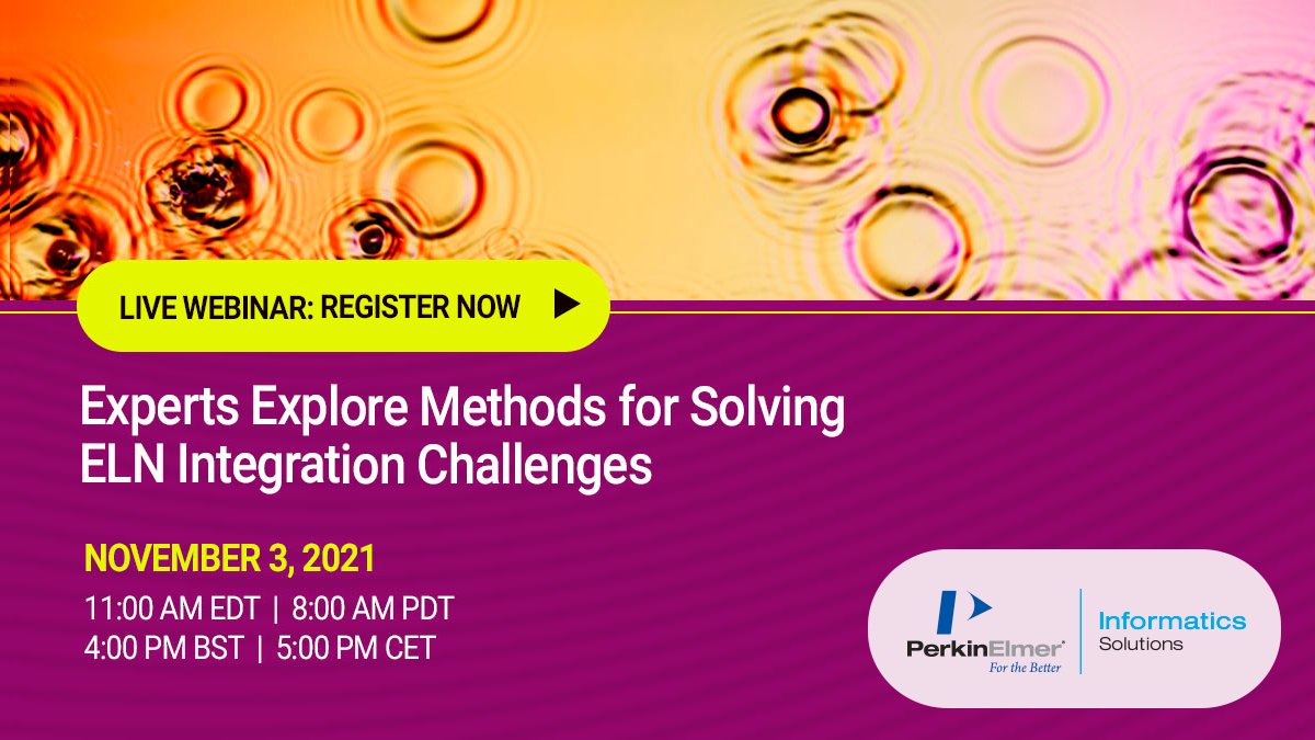 RevvitySignals's tweet photo. Learn from an expert panel as they share proven methods for solving #ELN integration challenges.
Register here https://t.co/HvAP7MRVUq.
#Perkinelmerinformatics #SignalsNotebook #pharma #biotech https://t.co/P80Q4zsuue